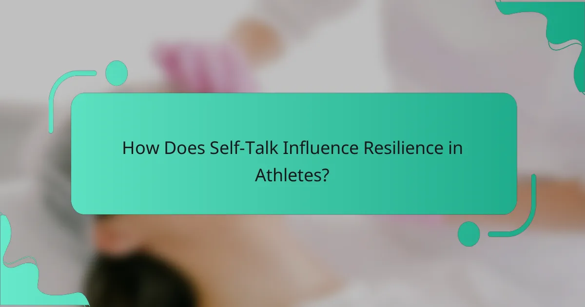 How Does Self-Talk Influence Resilience in Athletes?